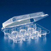 Cakesupplyshop Packaged 6 Plastic Mini Cupcake Boxes - Holds 12 Mini Cupcakes Each