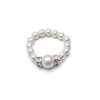 Magnetic Therapy Ring White/White (Medium Ring Size 7-8)