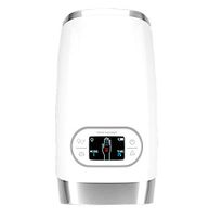 Unbne Hand Massager Electric Acupressure Palm Hand Massage with Air Pressure Heat Compress and LCD Display USB Charging Port,White