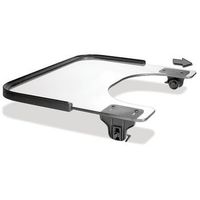 Therafin Clear Tray with EZ Lock Clamps and PVC Rim, Wheelchair Tray, Medium fits 16" - 18", Attach Tray to Wheelchair to Hold Items for Disabled or Elderly