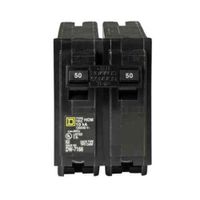 Your One Source HOM250CP 50-Amp 2-Pole Plug-On Circuit Breaker