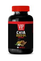 Brain Pills Memory - CHIA Seed Oil Extract Complex - chia Seed - 1 Bottle (60 Softgels)