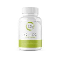Vitamin K2 (MK7) with D3 Supplement - Vitamin D & K Complex - Bone and Heart Health Formula - 5000 IU Vitamin D3 & 90 mcg Vitamin K2 MK-7-60 Vegetable Capsules