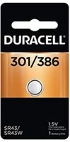 Duracell Watch And Electronic Battery 1.5 V Model No. 301/386 Carded - (Pack of 6)