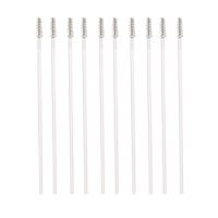 FAgdsyigao 10Pcs Pipe Cleaning Brush,Stainless Steel Cleaning Tool Straw Brushes for Baby Feeding Bottle Pipe White