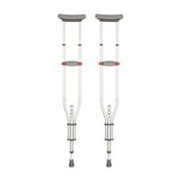 Crutches Aluminum Alloy can be Folded Down The Elderly Walker Medical Non-Slip Adjustable, can Bear 180kg (Size : One Pair)