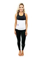 Abdominal Binder Post Surgery Compression Wrap – Torso Liposuction, Mommy Makeover, and Tummy Tuck Compression Garment – White 12” Postpartum Belt and C-Section Recovery Belly Band (S13-12)