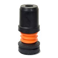 Flexyfoot Extra Durable Black Shock Absorbing Walking Stick/Cane Tip Foot Pad - 25mm (0.98")