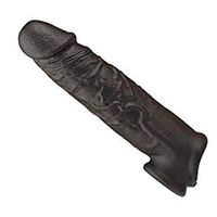 Soft 12 Inch Black US Hot Soft Lock Sleeve Ring for Men Waterproof Gift FDA CE Proved