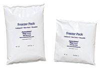 8" x 6" x 1-1/4" Freezer Pack - 24 oz. (12 Cold Packs) - AB-710-2-24
