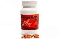 Cayenne Pepper Powder Capsules - 250 Count - 90,000 SKHU - Size 3 Capsule