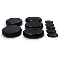 PandaSpa 10 Pcs Professional Large Massage Stone Set Basalt Hot Rocks Stones Great for Spas, Massage Therapy, Relaxation