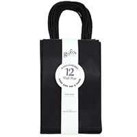 GIFT EXPRESSIONS Black Kraft Paper Bags, Kraft Gift Bag, Premium Quality Paper (Sturdy & Thicker), Biodegradable, Party Bags, Shopping Bag, Kraft Bags (12 CT Small, Black)
