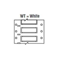 Brady PSHT-750-1-WT High Temperature PermaSleeve Wire Marking Sleeves, 1.250" Height, 1.015" Width, Polyvinylidene Fluoride (B-345) White (Roll of 100)
