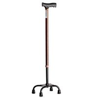 cane Walking Stick Aluminium Telescopic T Type Handle Height Adjustable Disability Medical Aid with Non-Slip Big Four Legs Non-Slip Base HOJZ