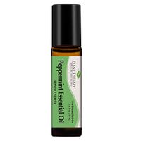 Plant Therapy Peppermint Essential Oil 100% Pure, Pre-Diluted Roll-On, Natural Aromatherapy, Therapeutic Grade 10 mL (1/3 oz)