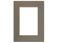 PA Framing, Single Mat, 9 x 12 inches Frame for 6 x 9 inches Photo Art Size - Cream Core/Cobblestone