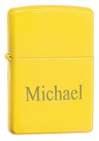 Personalized Zippo Lemon Lighter with Free Engraving