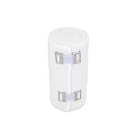 Nexskin 4" Organic Latex Free American Cotton - Comfort Elastic Bandage with Clip Fasteners - White, Single Pack