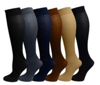 Compression Sock, Preciashopping 15-20mmHg Compression Sock Prevent Varicose Veins Stocking Reduce Pain Swelling Sport Leg Support (Black, S/M)
