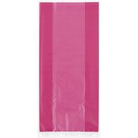 UNIQUE PARTY Cello Treat Bags with Ties (Pack of 30) (One Size) (Hot Pink)