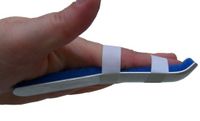 Alpha Medical Gutter Finger Splint Brace for Jammed & Injured Fingers 12 Pack (2.5")