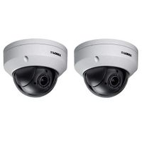 Lorex 2 Pack LNZ44P4B Super High Definition 4MP Indoor/Outdoor Day & Night PTZ Network Dome Camera with Color Night Vision, 4X Optical Zoom, Vandal Resistant, Waterproof