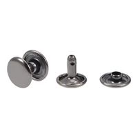 uxcell 20 Sets Double Cap Rivets Round Head Rivet Fasteners for Leather Craft DIY Decor 10mm 10mm