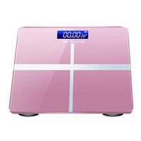 chicoco Weight Scale Digital Temperature Display Home Weighing Scale Weight Balance Body Fat Analyzer Pink
