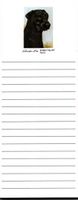 Black Labrador Magnetic List Pads - Set of 2