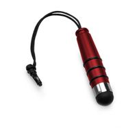 iPhone Stylus Pen, BoxWave [Mini Capacitive Stylus] Small Rubber Tip Capacitive Stylus Pen for Apple iPhone - Crimson Red