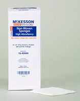 McKesson Medi-Pak Performance Plus Sponge Dressing Poly/Rayon 4 Ply 4 X 4 Inch - Pack