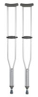 McKesson Push-Button Aluminum Crutches with Euro-Style Clip - 52.5 to 60.5 Inch Height - 300 lbs. Weight Capacity - 8 Pair/Case - 43283880