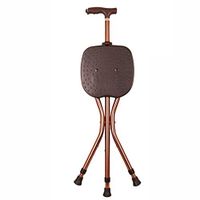 DSHUJC Crutch Chair Five-Speed Adjustable with LED Light Massage Sitting Board Triangular Support Design Designed for The Elderly