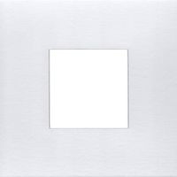 Pack of (6) 8x8 Square Acid Free Cream Core Picture Mats Cut for 4x4 Pictures in White