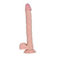 JYJY Long size Thread Sĩmúlátíóñ Material Comfortable Mássáⓖe Waterproof Chuck péññi^s Ðîl`dɔ for Women-Flesh Color