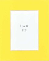 Golden State Art, Pack of 50 11x14 Deep Yellow Picture Mats Mattes with White Core Bevel Cut for 8x10 Photo