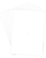5x7 Uncut - White, Mat Boards (Pack of 50)