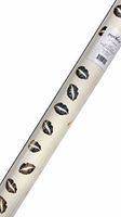 Paperlove 10 Feet of Designer Paper Gift Wrap Roll. Gold Foil Kisses (PLGW75)