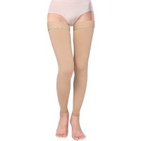 Medical Thigh High Compression Stockings for Women Men- Footless Firm Support 15-20 mmHg Gradient Compression Socks-Moderate Toeless Medical Support Hose for Swelling Varicose Veins Edema