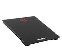 Smart Care® Glass Top LCD Display Electronic Digital Personal Bathroom Health Body Weight Weighing Scale,Weight Scale Digital for Human Body, Weight Machines for Body Weight Black Scs210 (Black)