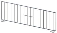 Gondola Shelf Divider Fence Chrome Lozier Madix USA Made 11"L x 6"H Lot of 50 New