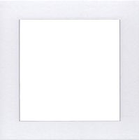 Woodburn's Stencil Shop Pack of (4) 16x16 Square Acid Free White Core Picture Mats Cut for 12x12 Pictures in White