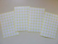 Minilabel White Paper Stickers, 12mm Circular, 216 Labels, Economy Pack