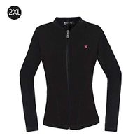 blue--net Woman's USB Smart Electric Heating Thermal Underwear Top, Base Layer Heating Long Sleeve Shirts Heating Blouse Temperature Adjustable Rechargeable Heating Jacket
