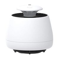 Electronic, Intelligent Photocatalyst, Household Mosquito Repellent, 360° LED Capture Light, Built-in Powerful Fan, USB Power Supply, Suitable for Indoor Use (Color : Black)