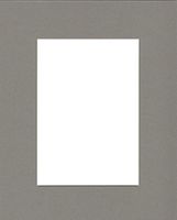 Pack of (5) 11x14 Acid Free White Core Picture Mats Cut for 8x10 Pictures in Sage Green