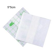 CARESHINE Adhesive Wound Dressing Waterproof Fixer Plaster Transparent Stretch Fixation Tape 1.9inch X 1.9inch 100 Pcs