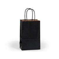 Rose Black Recycled Kraft Bags 250 Pk 5-1/2x3-1/4x8-3/8"