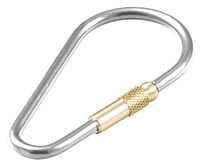 Lucky Line Anodized Oval Key Ring; 1 per Pack, Color May Vary (73701)